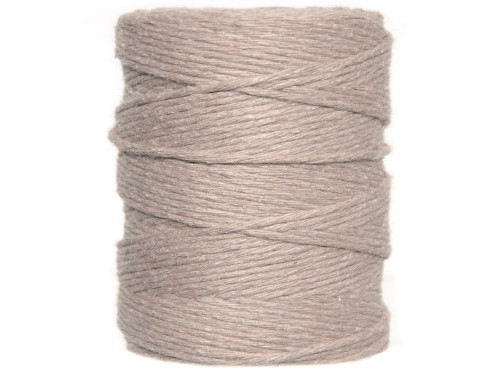 Cotton cord for macrames - beige, 2 mm, 300 m