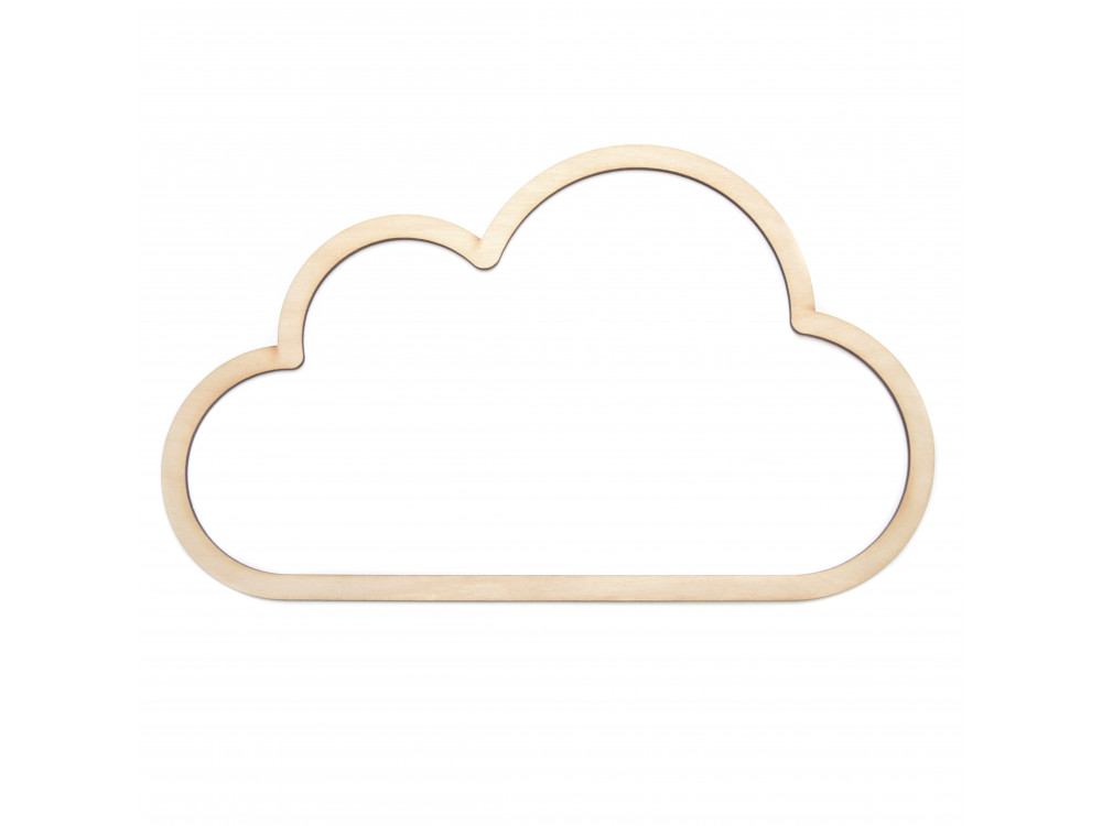 Wooden macrame base - Simply Crafting - cloud, 30 cm