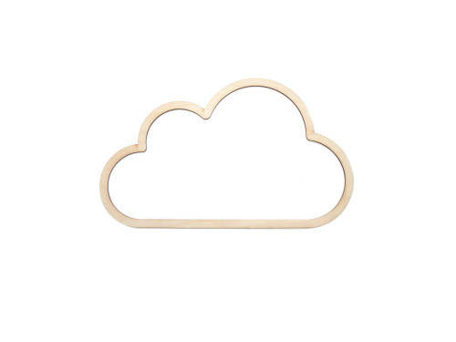 Wooden macrame base - Simply Crafting - cloud, 18 cm