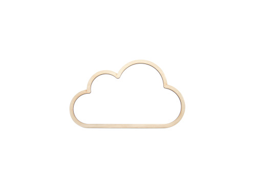 Drewniana obręcz do makramy - Simply Crafting - Chmurka, 12 cm