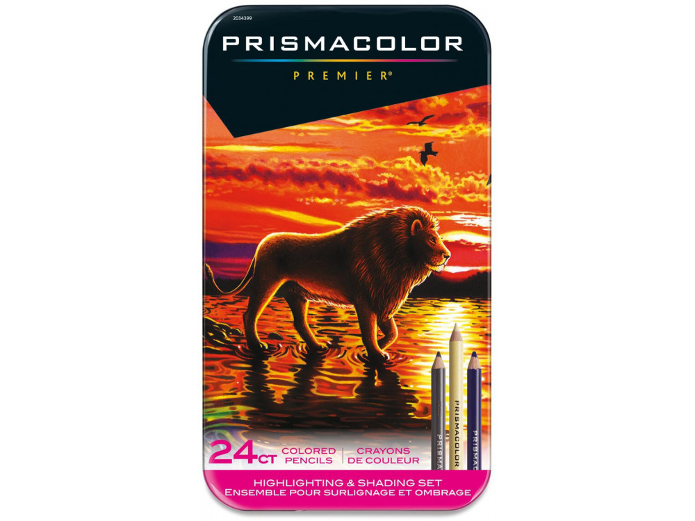 Zestaw kredek Premier Highlighting and Shading - Prismacolor - 24 kolory