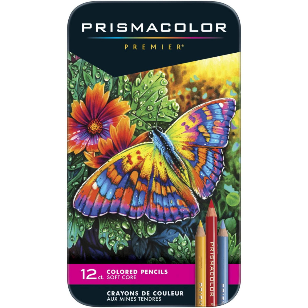 Premier Soft Core colored pencils - Prismacolor - 12 colors