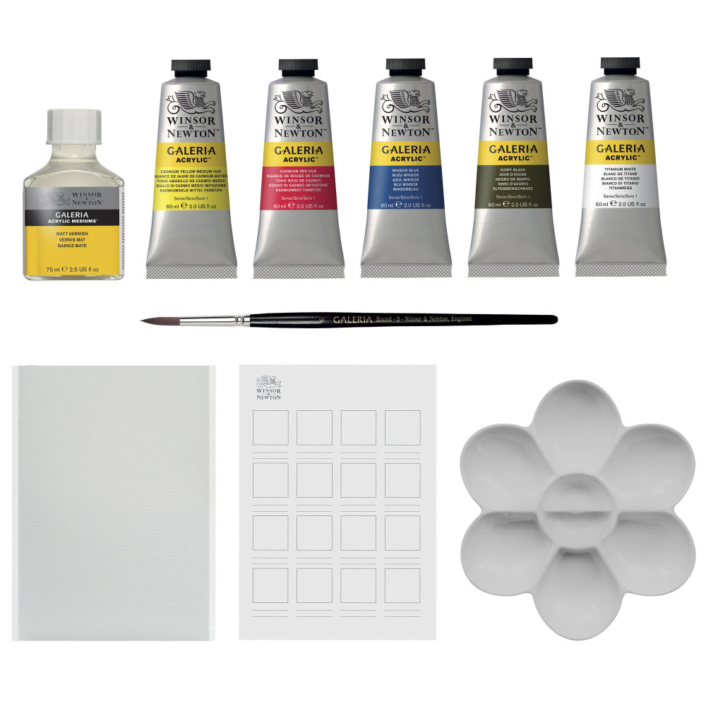 Set of Galeria Introductory Gift Collection acrylic paints - Winsor & Newton - 10 pcs