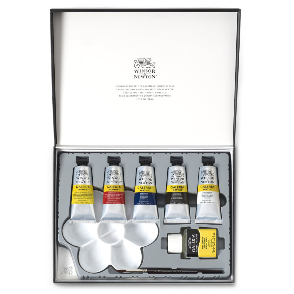 Zestaw farb akrylowych Galeria Introductory Gift Collection - Winsor & Newton - 10 szt.