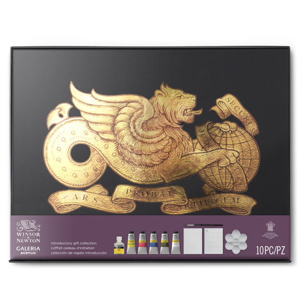 Zestaw farb akrylowych Galeria Introductory Gift Collection - Winsor & Newton - 10 szt.