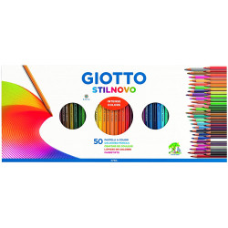 Stilnovo colored pencils with sharpener - Giotto - 50 colors