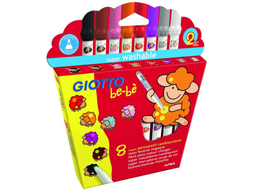 Flamastry dla dzieci Combiacolore - Giotto bebe - 8 szt.
