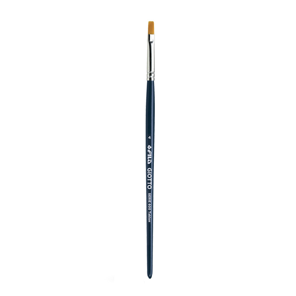 Flat, synthetic Art brush, series 600 - Giotto - no. 4