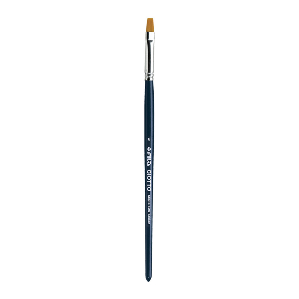 Flat, synthetic Art brush, series 600 - Giotto - no. 6