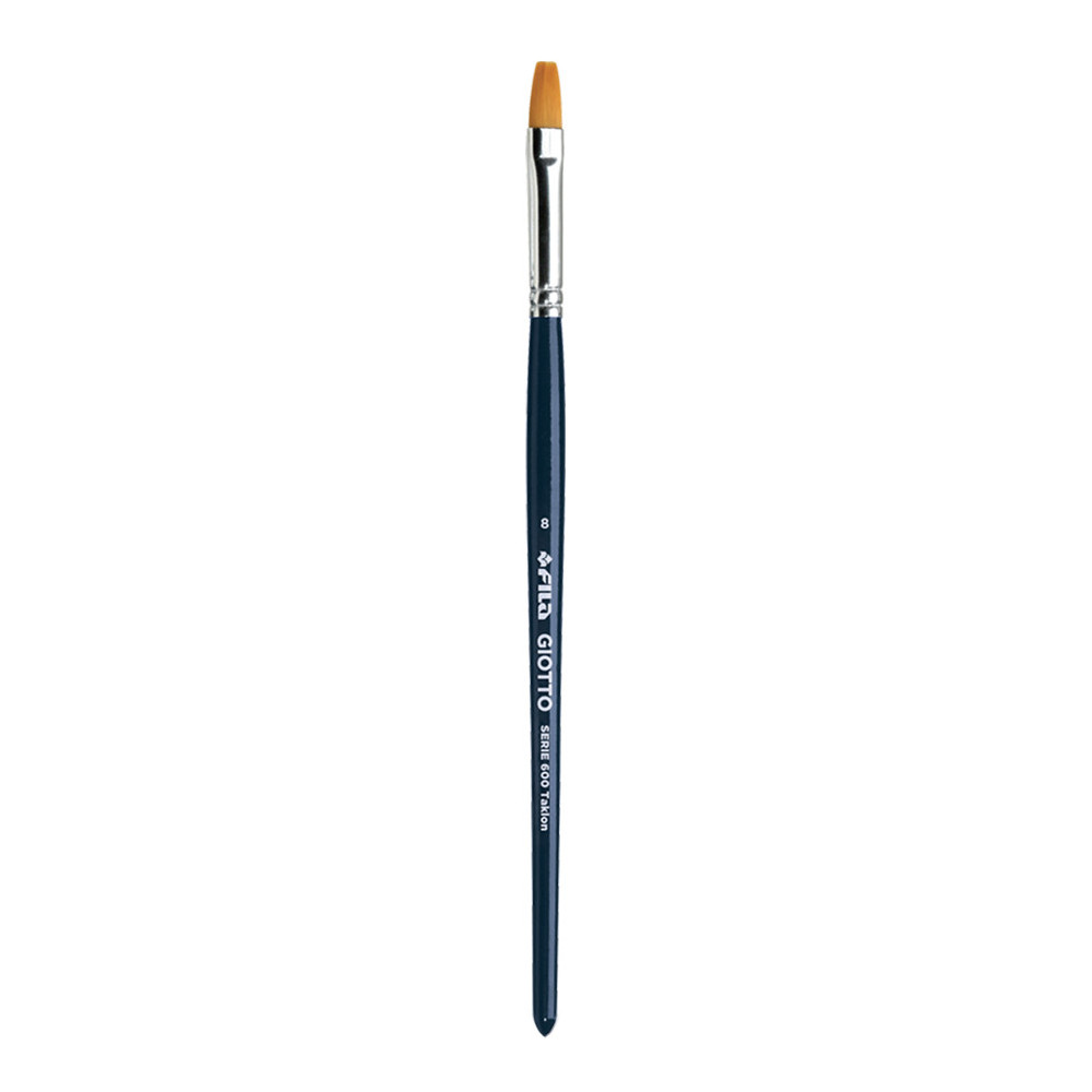 Flat, synthetic Art brush, series 600 - Giotto - no. 8