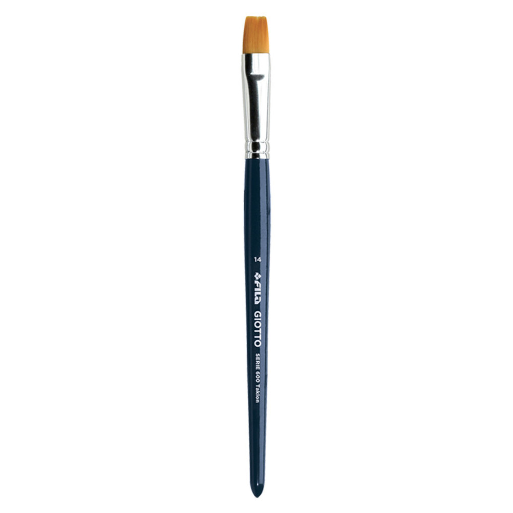 Flat, synthetic Art brush, series 600 - Giotto - no. 14