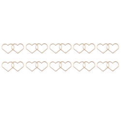 Cardboard decorations - Simply Crafting - two hearts, 10 pcs