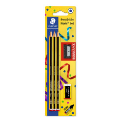 Zestaw ołówków Noris z gumką i temperówką - Staedtler - HB, 5 szt.