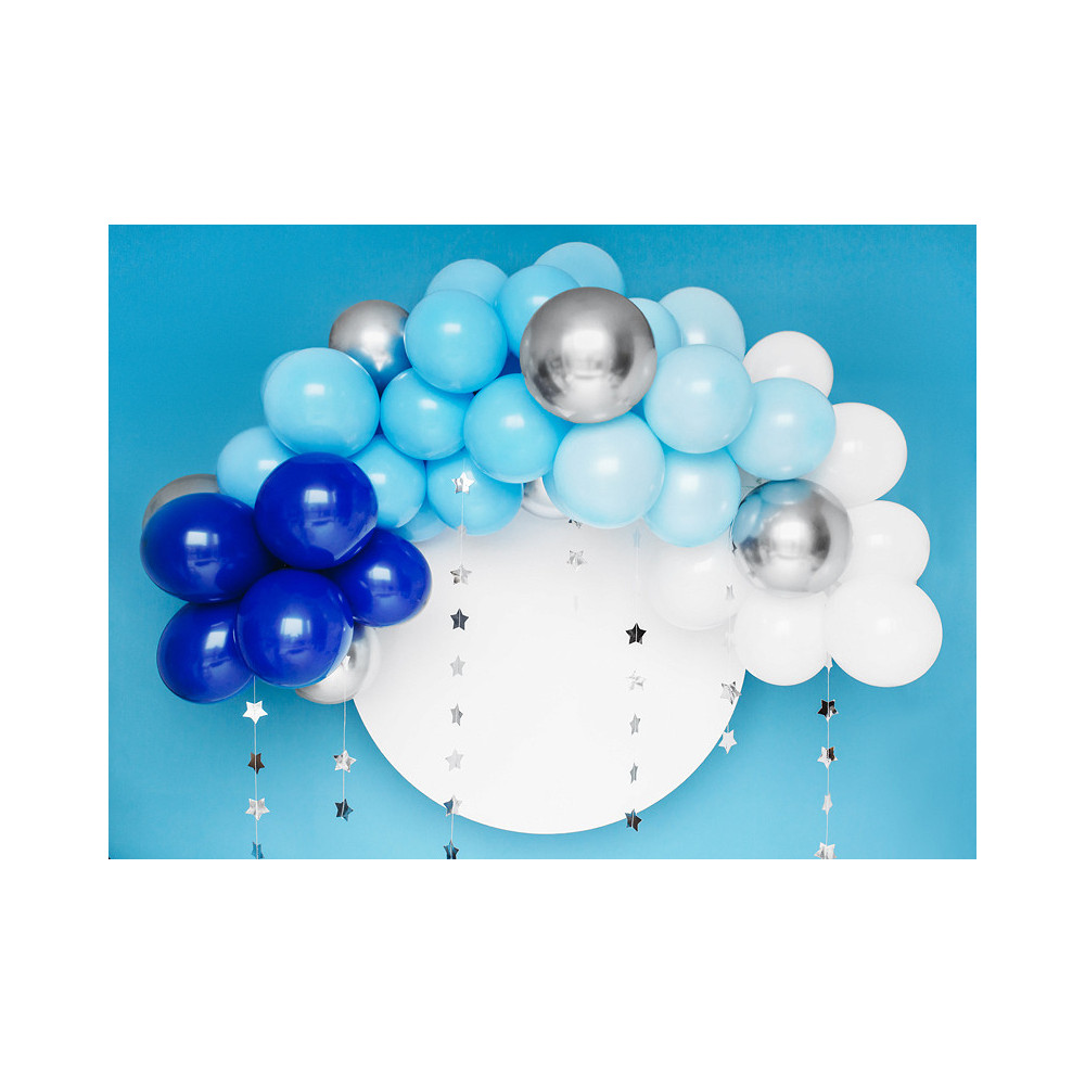 Girlanda balonowa - niebieska, 60 balonów, 200 cm