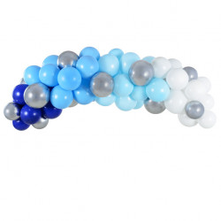 Girlanda balonowa - niebieska, 60 balonów, 200 cm