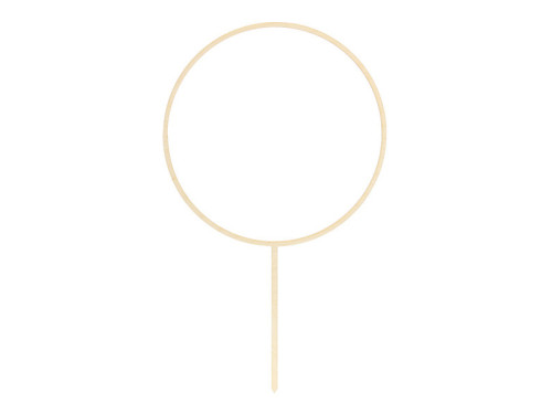 Cake wooden topper - hoop, 24,5 cm