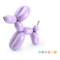 Zestaw balonów do modelowania z pompką - pastelowe, 130 cm, 30 szt.