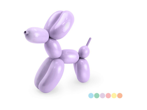 Set od modelling balloons - pastel, 130 cm, 30 szt.