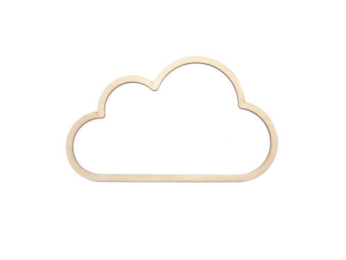 Wooden macrame base - Simply Crafting - cloud, 24 cm