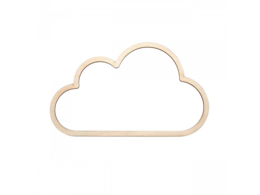 Wooden macrame base - Simply Crafting - cloud, 24 cm