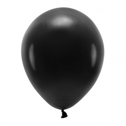 Latex Eco Pastel Balloons - black, 30 cm, 100 pcs