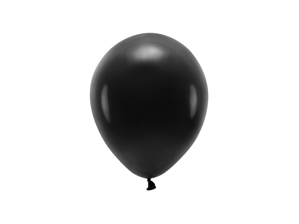 Balony lateksowe Eco Pastel - czarne, 30 cm, 100 szt.