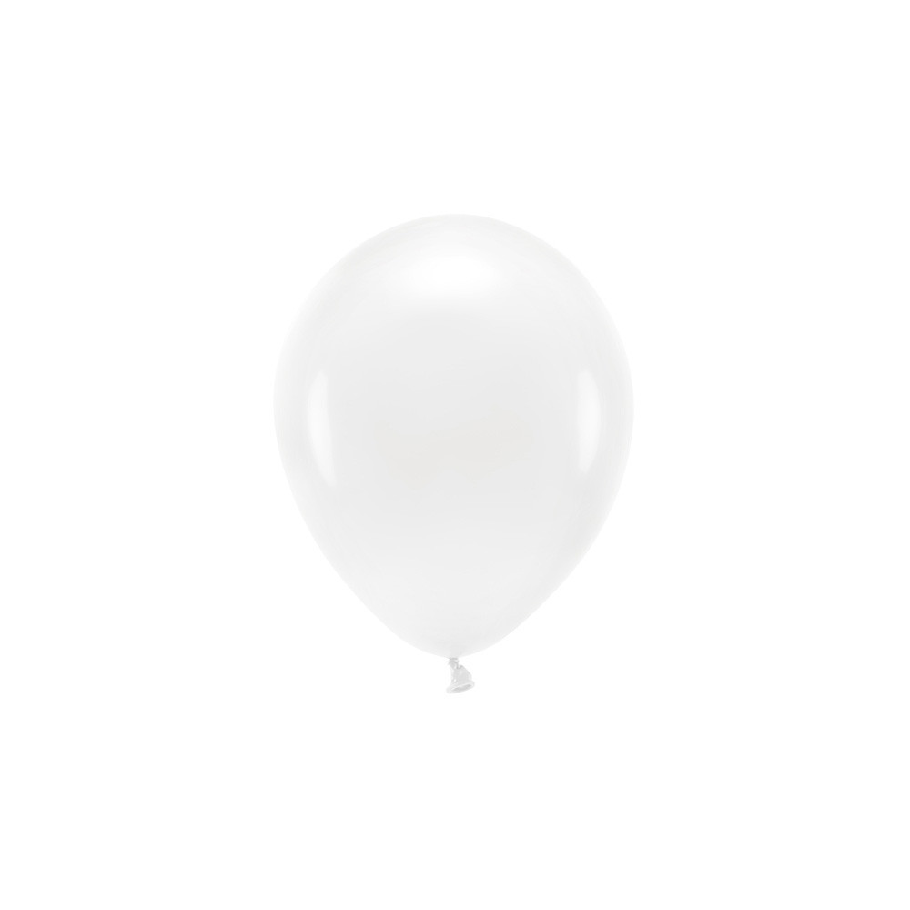 Latex Eco Pastel Balloons - white, 30 cm, 100 pcs