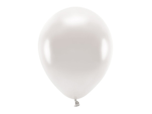 Latex Eco Metallic Balloons - pearl, 30 cm, 100 pcs