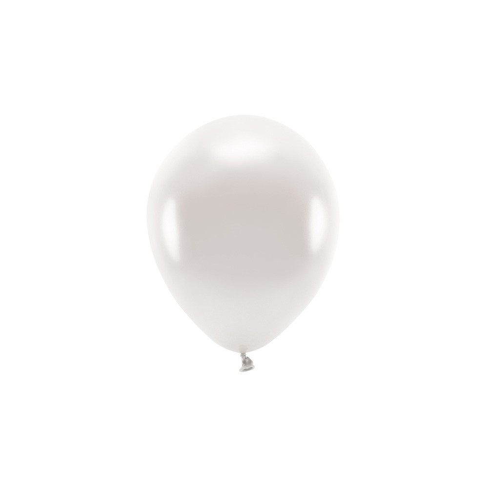 Latex Eco Metallic Balloons - pearl, 30 cm, 100 pcs