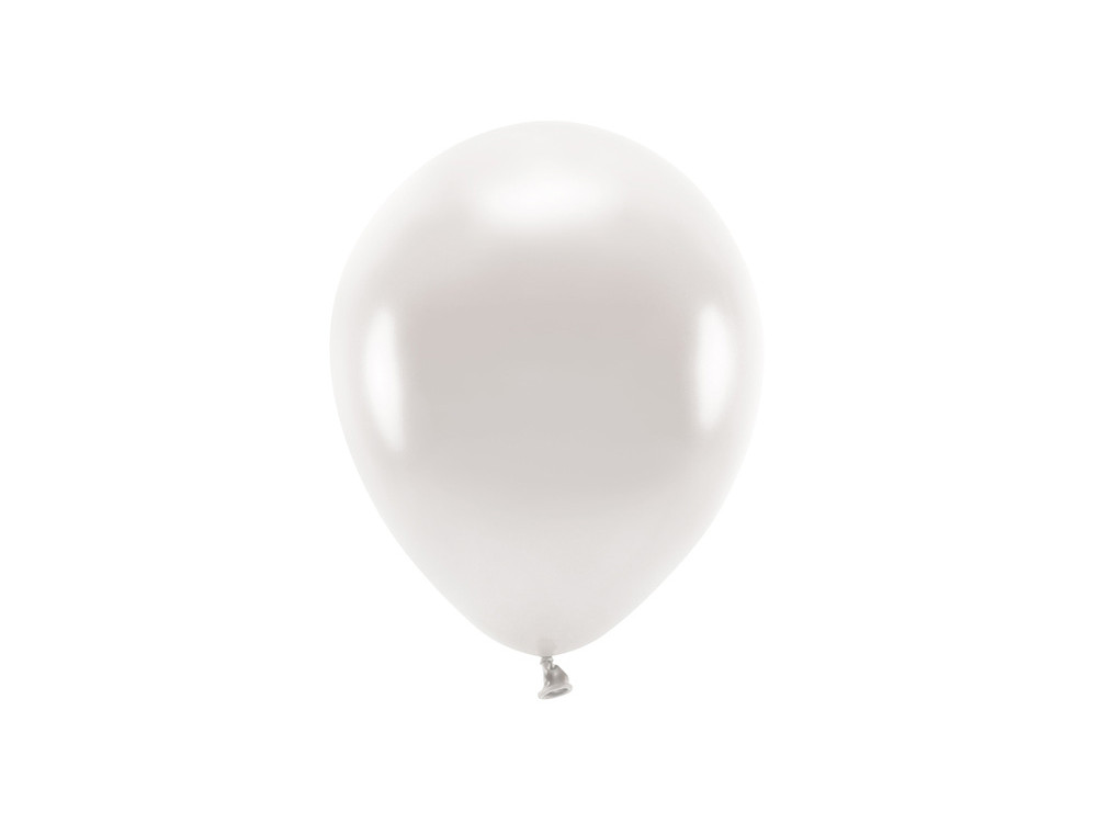 Latex Eco Metallic Balloons - pearl, 30 cm, 100 pcs