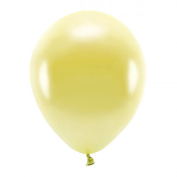 Latex Eco Metallic Balloons - light gold, 30 cm, 100 pcs