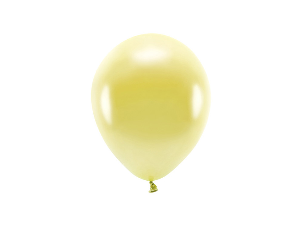 Latex Eco Metallic Balloons - light gold, 30 cm, 100 pcs