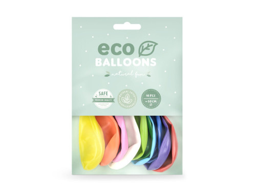 Latex Eco Metallic Balloons - colorful, 30 cm, 100 pcs