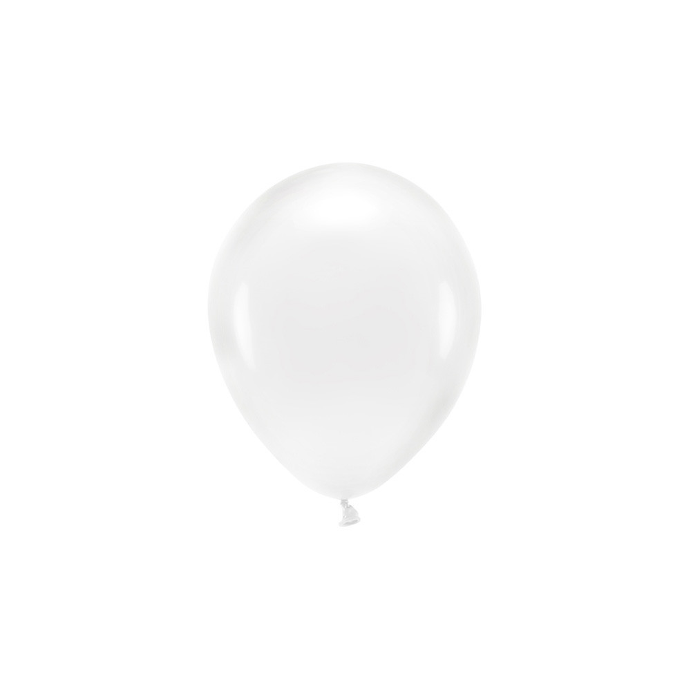 Balony lateksowe Eco - transparentne, 30 cm, 100 szt.