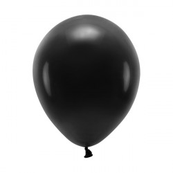 Latex Eco Pastel Balloons - black, 26 cm, 100 pcs