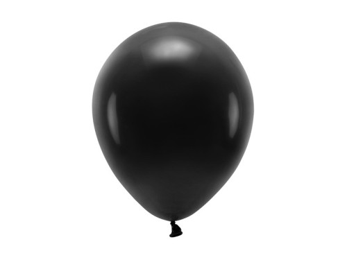 Balony lateksowe Eco Pastel - czarne, 26 cm, 100 szt.