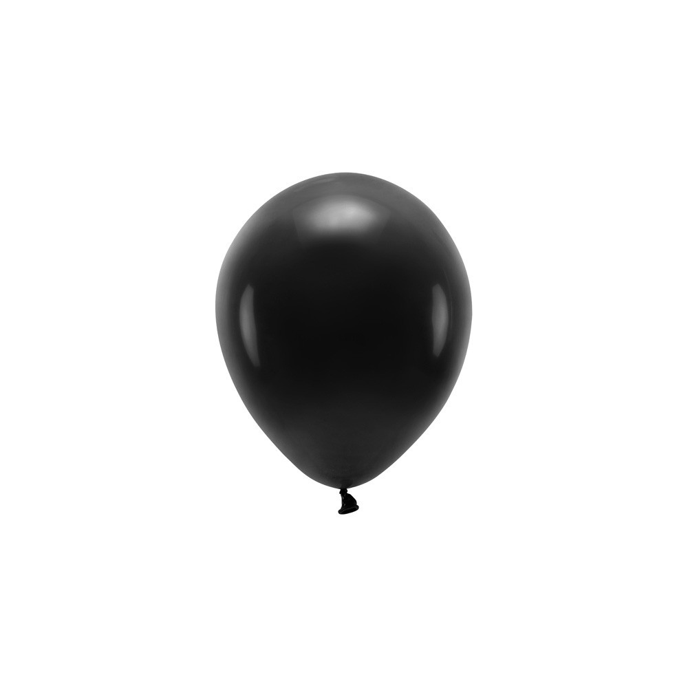 Balony lateksowe Eco Pastel - czarne, 26 cm, 100 szt.