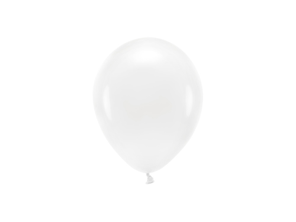 Balony lateksowe Eco Pastel - białe, 26 cm, 100 szt.