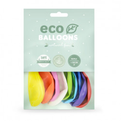 Latex Eco Pastel Balloons - colorful, 26 cm, 100 pcs