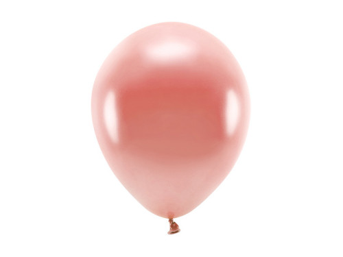 Balony lateksowe Eco Metallic - różowe złoto, 26 cm, 100 szt.
