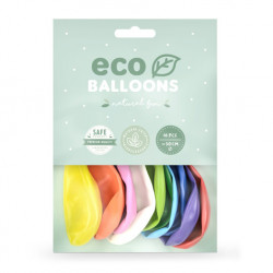 Latex Eco Metallic Balloons - colorful, 26 cm, 100 pcs