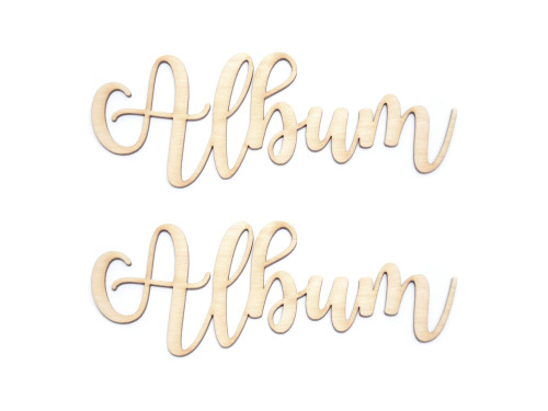 Wooden inscriptions - Simply Crafting - album 1, 2 pcs