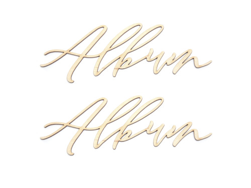 Wooden inscriptions - Simply Crafting - album 2, 2 pcs