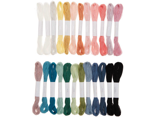 Zestaw mulin Multicolor Pastel - Rico Design - 8 m x 24 szt.