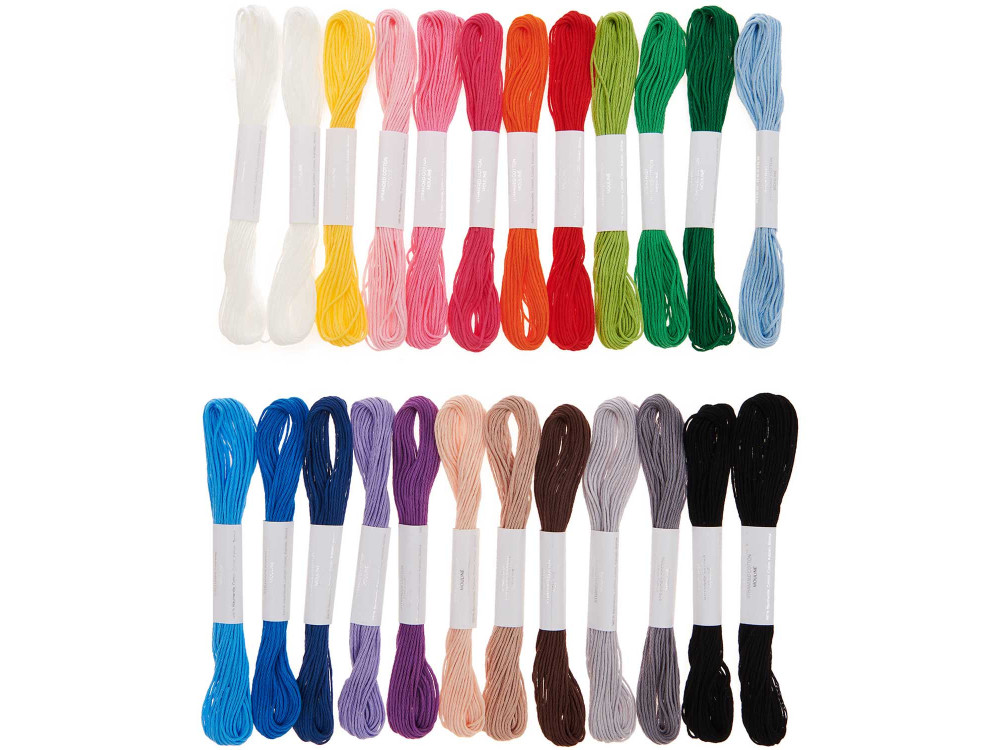 Set of stranded cotton Multicolor Classic - Rico Design - 24 pcs