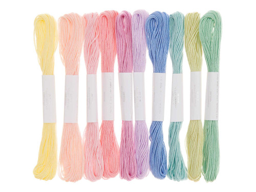 Set of stranded cotton Multicolor Ice Cream - Rico Design - 10 pcs