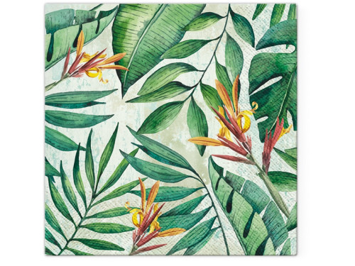 Decorative napkins - Paw - Tropical Garden, 20 pcs