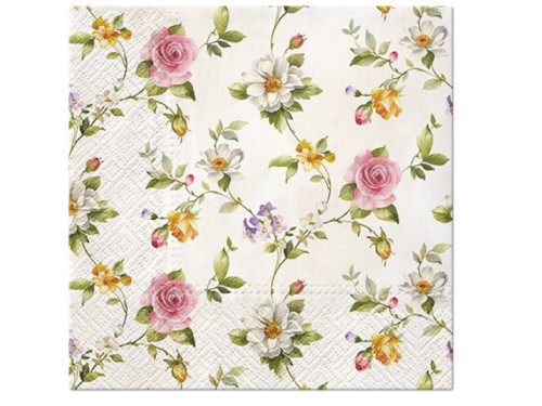 Decorative napkins - Paw - Tender Roses, 20 pcs