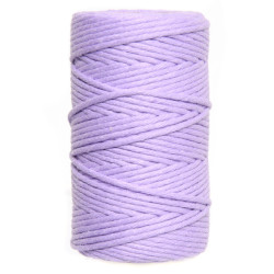 Cotton cord for macrames - lilac, 2 mm, 100 g, 60 m