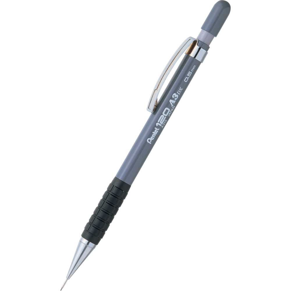 Mechanical pencil 120 A3 DX - Pentel - grey, 0,5 mm